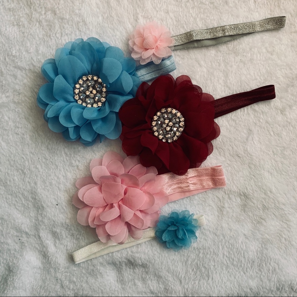 5/$15🎀 Flower bow headbands